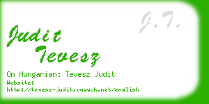 judit tevesz business card